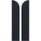 Ekena Millwork Americraft 3-Board (3 Batten) Wood Joined Board-n-Batten Shutters w/ Arch Top, ARW401BQ311X77OBH, PR ARW401BQ311X77OBH - alternate 1